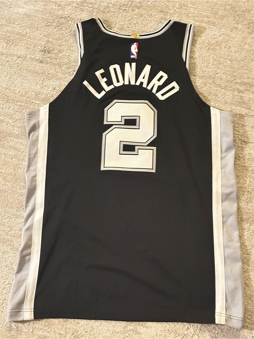Nike Black NBA Engineered #2 Kawhi Leonard Jersey Patch Detail - Picture 8 of 8